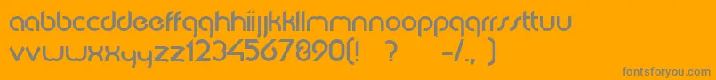 JkabodeDemo Font – Gray Fonts on Orange Background