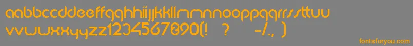 JkabodeDemo Font – Orange Fonts on Gray Background