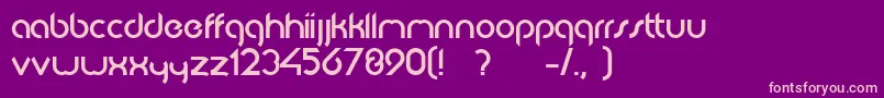 JkabodeDemo Font – Pink Fonts on Purple Background