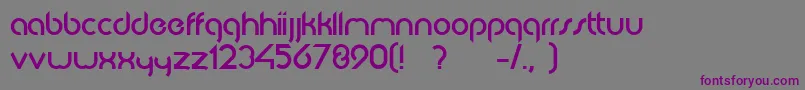 JkabodeDemo Font – Purple Fonts on Gray Background