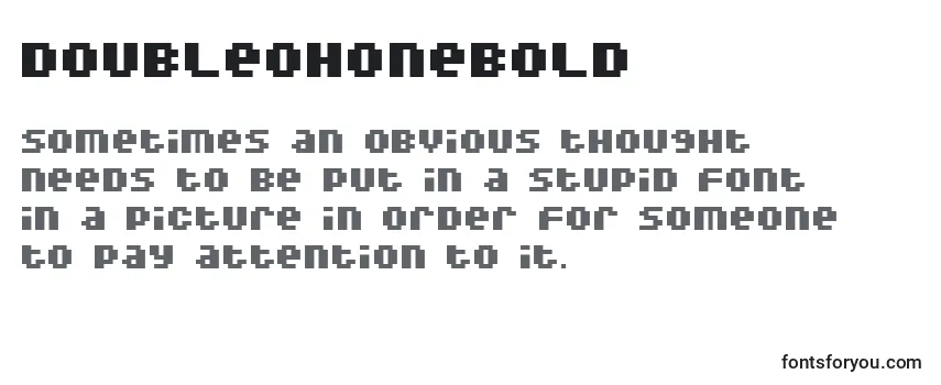 DoubleohoneBold Font