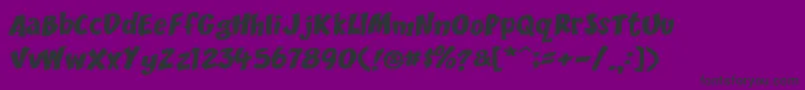 DccScisor Font – Black Fonts on Purple Background