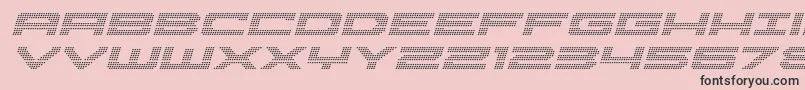 Pocketballital Font – Black Fonts on Pink Background