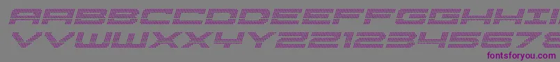 Pocketballital Font – Purple Fonts on Gray Background