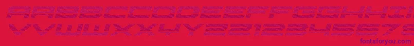 Pocketballital Font – Purple Fonts on Red Background