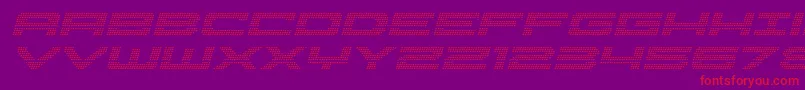 Pocketballital Font – Red Fonts on Purple Background