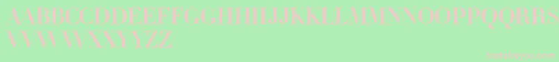 LinotypeDidotInitials Font – Pink Fonts on Green Background