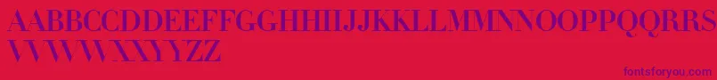 LinotypeDidotInitials Font – Purple Fonts on Red Background