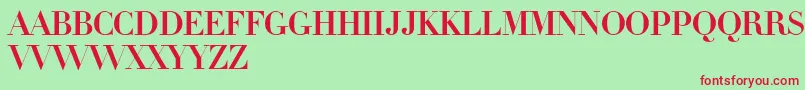 LinotypeDidotInitials Font – Red Fonts on Green Background