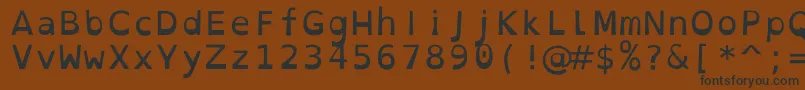 Шрифт OpendyslexicmonoRegular – чёрные шрифты на коричневом фоне
