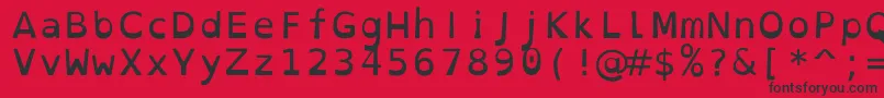 OpendyslexicmonoRegular Font – Black Fonts on Red Background