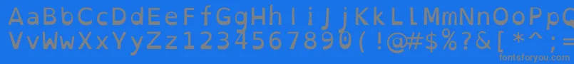 Шрифт OpendyslexicmonoRegular – серые шрифты на синем фоне