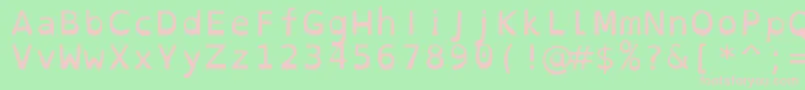 OpendyslexicmonoRegular Font – Pink Fonts on Green Background