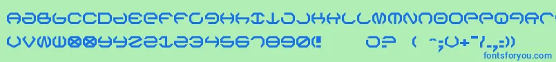 Шрифт Omega5 – синие шрифты на зелёном фоне