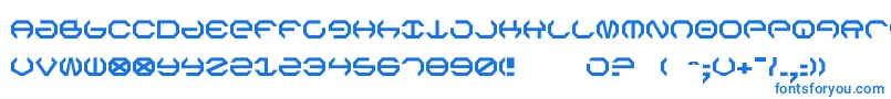 Шрифт Omega5 – синие шрифты