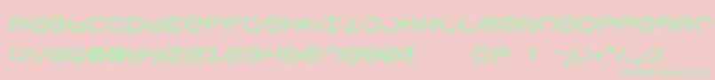 Omega5 Font – Green Fonts on Pink Background