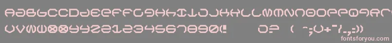 Weitere Informationen zur Omega5-Schriftart Omega5-Schriftart – Rosa Schriften auf grauem Hintergrund