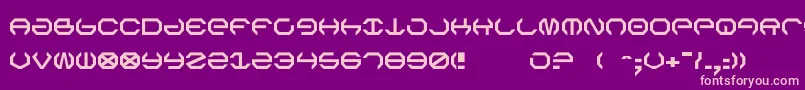 フォントOmega5 – 紫の背景にピンクのフォント
