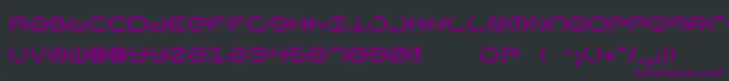 Omega5 Font – Purple Fonts on Black Background