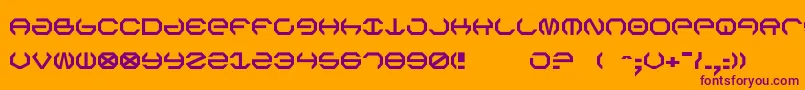 fuente Omega5 – Fuentes Moradas Sobre Fondo Naranja
