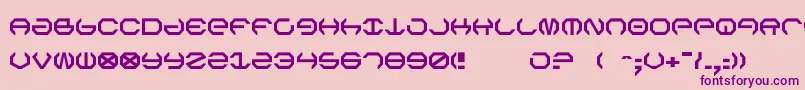 fuente Omega5 – Fuentes Moradas Sobre Fondo Rosa