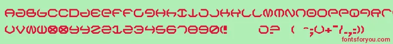 Omega5 Font – Red Fonts on Green Background