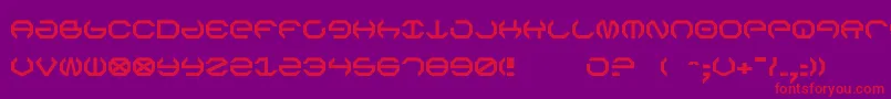 Omega5 Font – Red Fonts on Purple Background