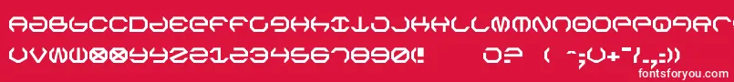 Шрифт Omega5 – белые шрифты на красном фоне