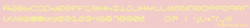 フォントOmega5 – 黄色のフォント、ピンクの背景