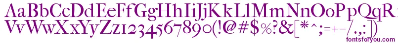 ImFellFrenchCanonRoman Font – Purple Fonts on White Background