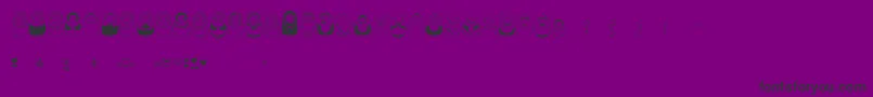 Matriochkas Font – Black Fonts on Purple Background