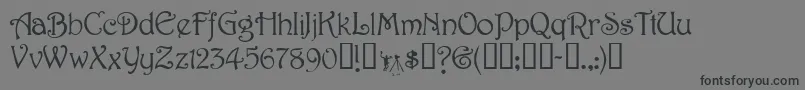 Jessaminescriptssk Font – Black Fonts on Gray Background