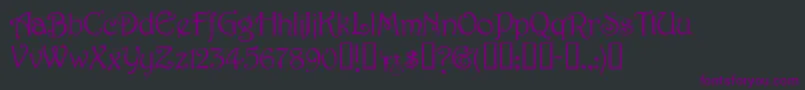 Jessaminescriptssk Font – Purple Fonts on Black Background