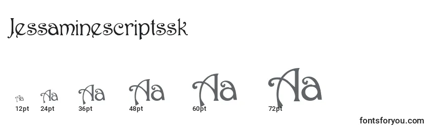 Jessaminescriptssk Font Sizes
