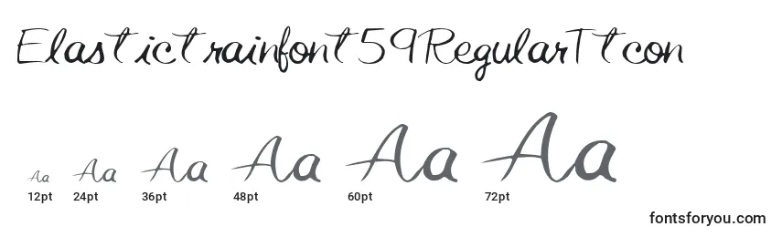 Elastictrainfont59RegularTtcon Font Sizes