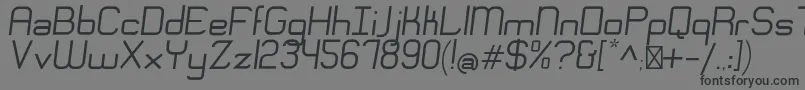 EngadiRegularobliqueフォントについての詳細 フォントEngadiRegularoblique – 黒い文字の灰色の背景