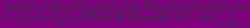 EngadiRegularoblique Font – Black Fonts on Purple Background