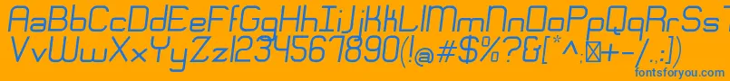 More about EngadiRegularoblique Font EngadiRegularoblique Font – Blue Fonts on Orange Background