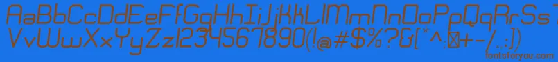 Más sobre la fuente EngadiRegularoblique fuente EngadiRegularoblique – Fuentes Marrones Sobre Fondo Azul
