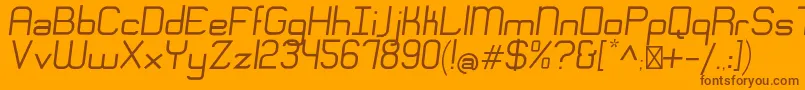 More about EngadiRegularoblique Font EngadiRegularoblique Font – Brown Fonts on Orange Background