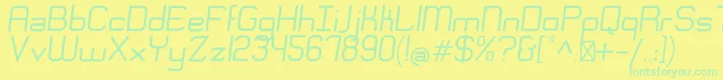 EngadiRegularobliqueフォントについての詳細 フォントEngadiRegularoblique – 黄色い背景に緑の文字