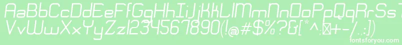 EngadiRegularoblique Font – White Fonts on Green Background