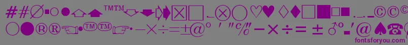 EisagonewssskRegular Font – Purple Fonts on Gray Background