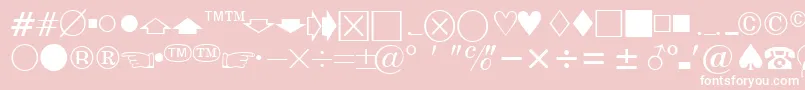 EisagonewssskRegular Font – White Fonts on Pink Background