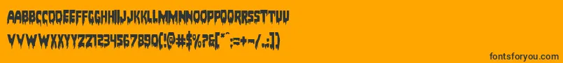 Bloodlust Font – Black Fonts on Orange Background