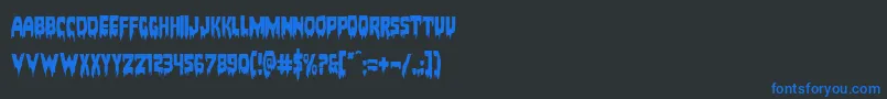 Bloodlust Font – Blue Fonts on Black Background