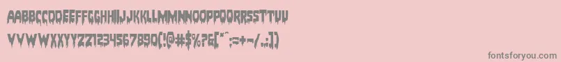 Bloodlust Font – Gray Fonts on Pink Background