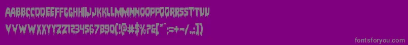 Bloodlust Font – Gray Fonts on Purple Background