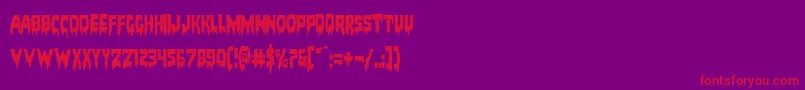 Bloodlust Font – Red Fonts on Purple Background