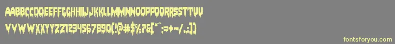 Bloodlust Font – Yellow Fonts on Gray Background